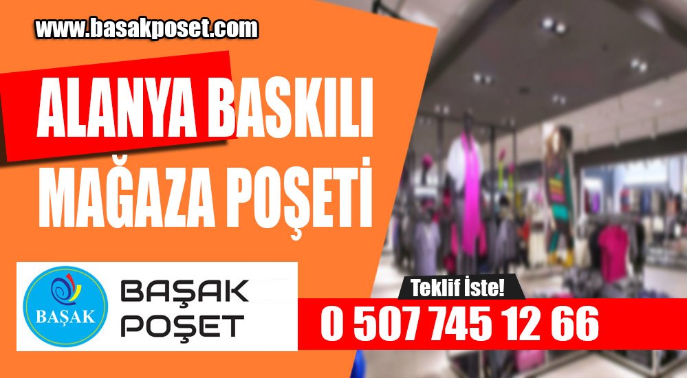 Alanya Baskılı Mağaza Poşeti