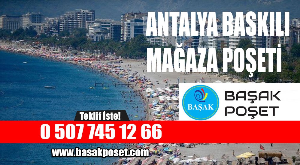 Antalya Baskılı Mağaza Poşeti